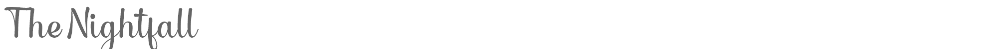 Sample characters The Nightfall Font